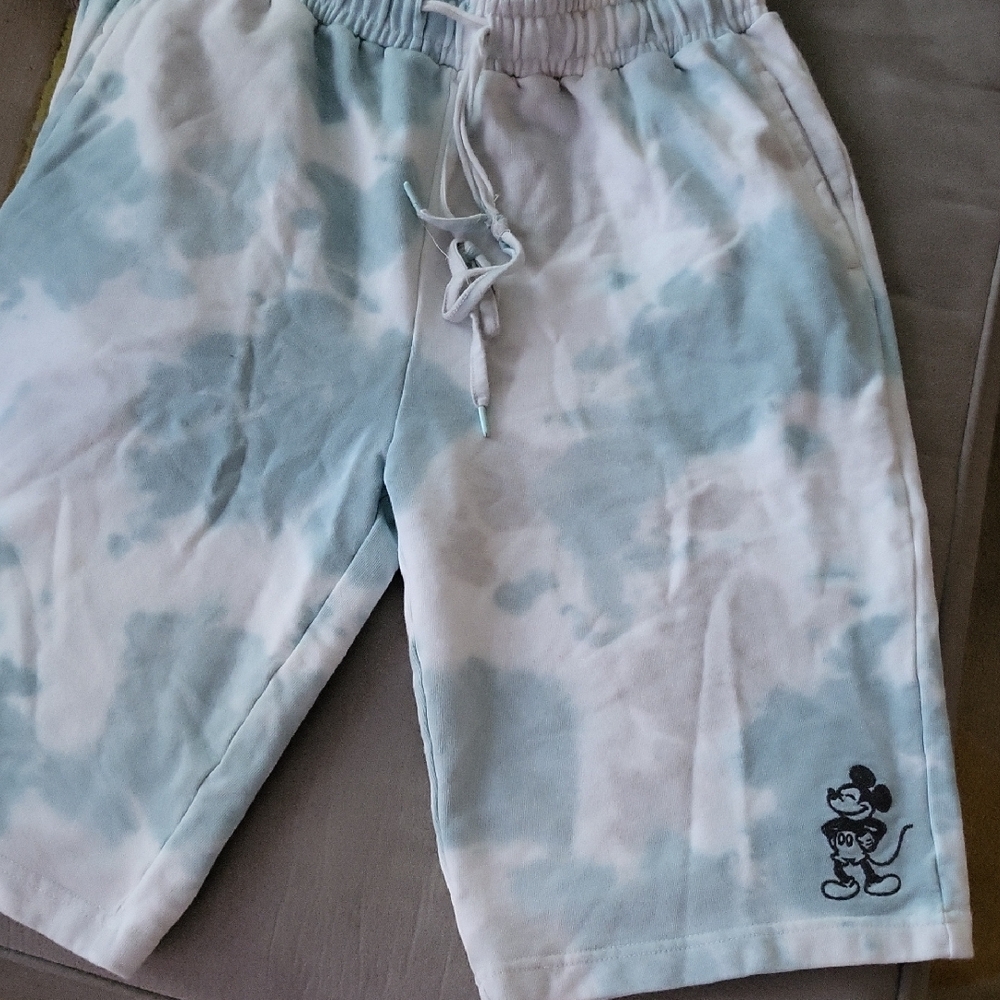 Disney Men's Athletic Shorts in Blue and White
